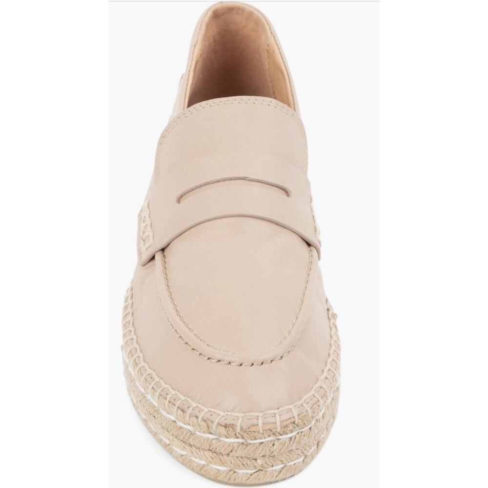 Patricia Green Sebastian Penny Loafer Leather Slip On Beige Brown Womens Size 10 - Picture 2 of 10